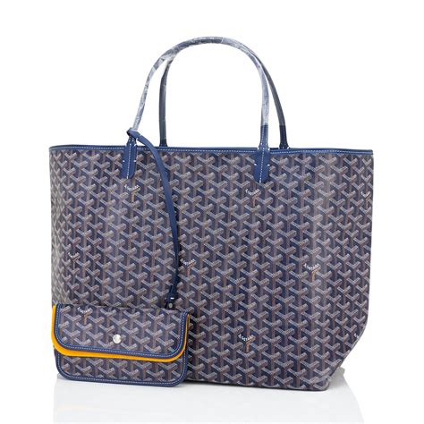 goyard navy blue bag|second hand blue goyard bag.